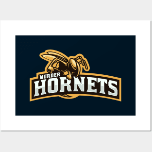 "Murder Hornets" Mock Sports Team Posters and Art